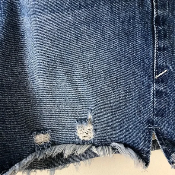 Good American- High Waist Cuttoff denim shorts - Picture 5 of 14